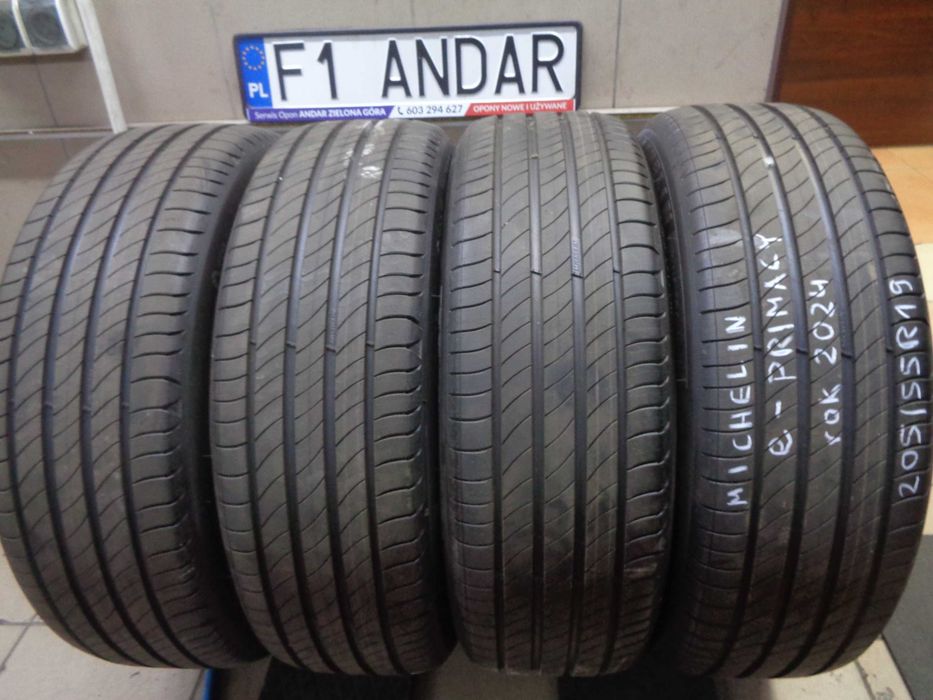4szt. 205/55R19 MICHELIN e-Primacy -DEMO , r.2024 ,Opony Letnie ,ANDAR