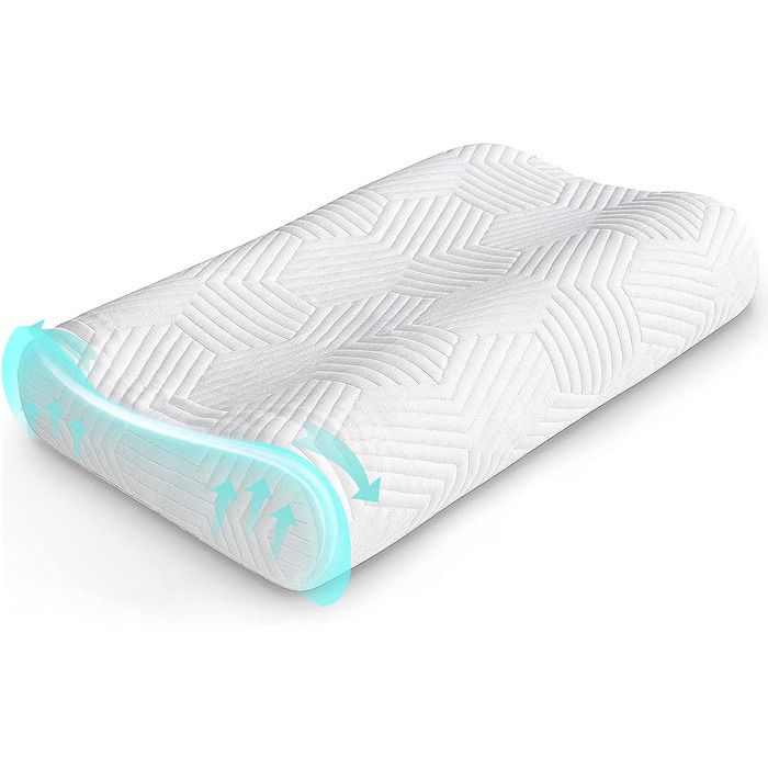 Ортопедична подушка з памʼяттю форми Lamb ергономічна для шиї та спини