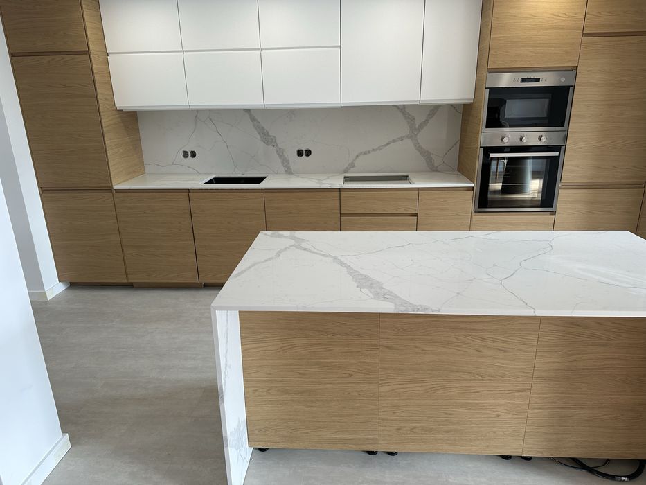 Ilha em marmore quartzo