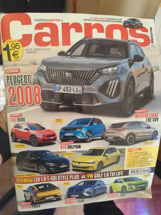 Lote de revistas antigas de carros