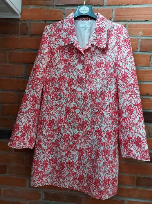 Płaszcz cienki kwiaty Mila roz.40 j. nowy