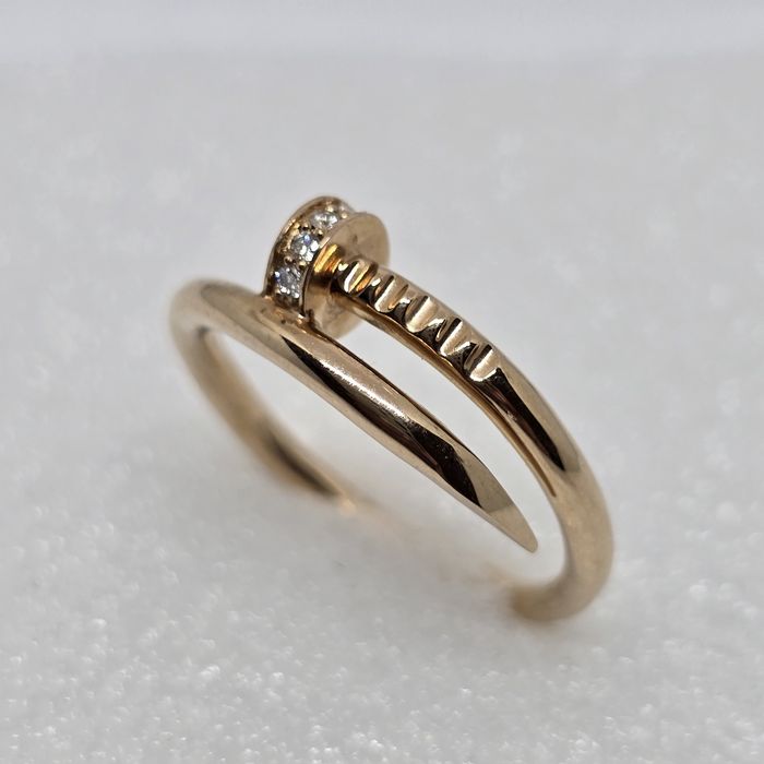 Гвіздок, золотf каблучка з діамантами Cartier