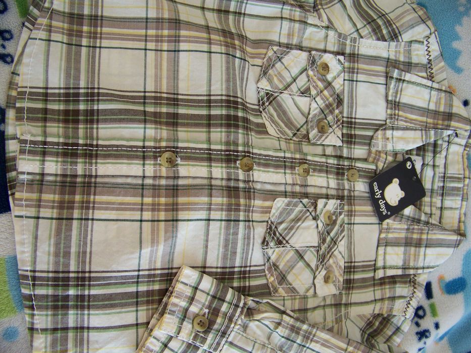 2 szt.Koszula nowa z metką podkoszulka chłopiec R. 80 *80-86 jesień