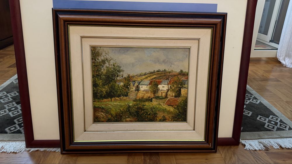Quadro com paisagem rural
