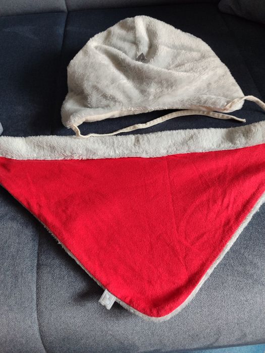 Czapeczka+ chusta Stan bdb