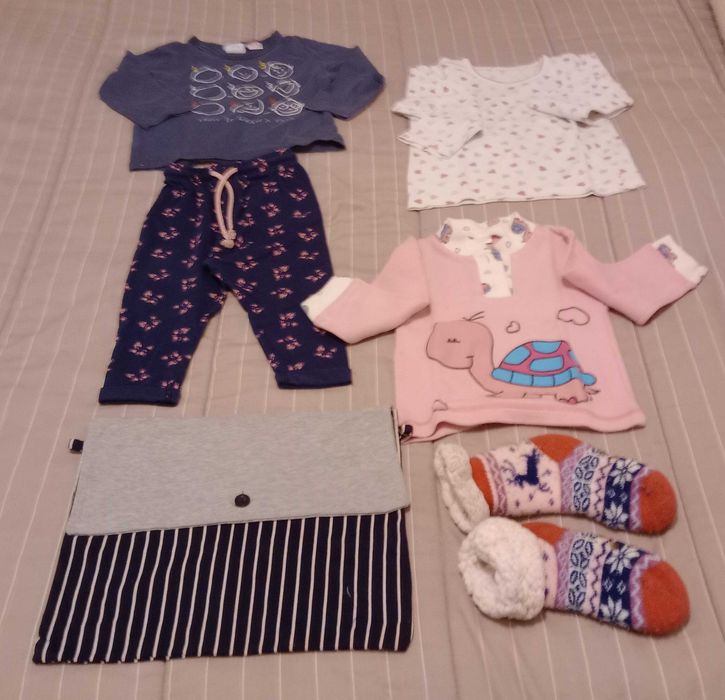 Lot of 6 children's items for indoor and sleepwear – 12 / 24 months