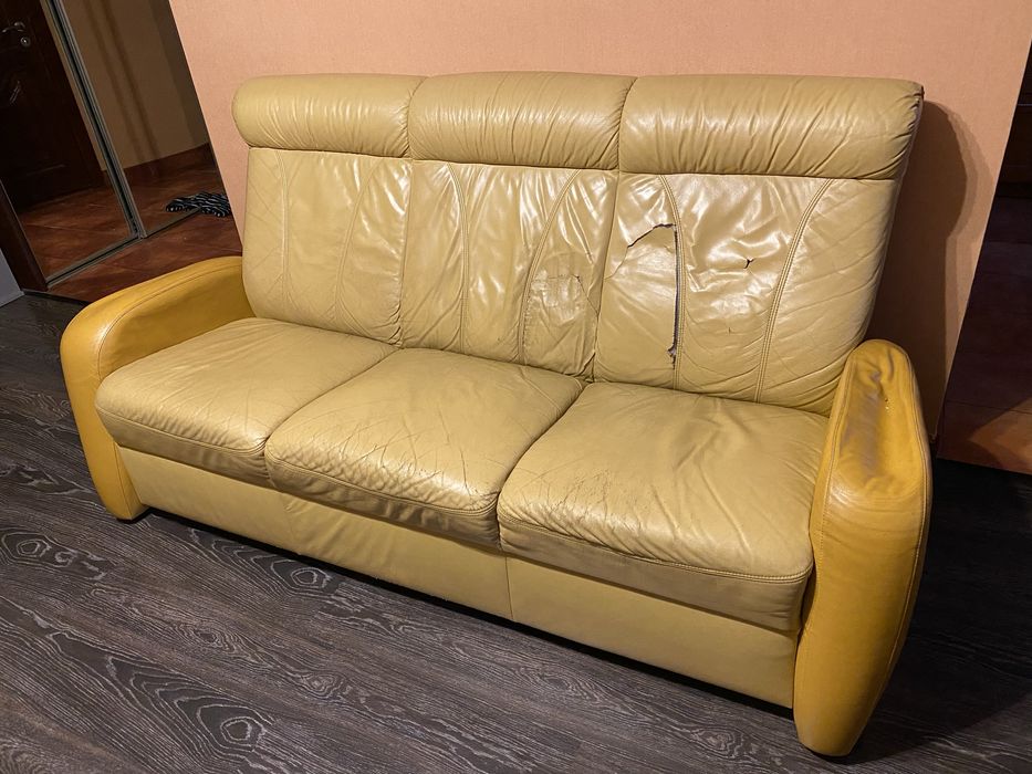 Кожаный диван продажа Чабаны