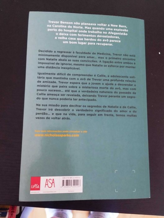 Livro de Nicholas Sparks " O Regresso"