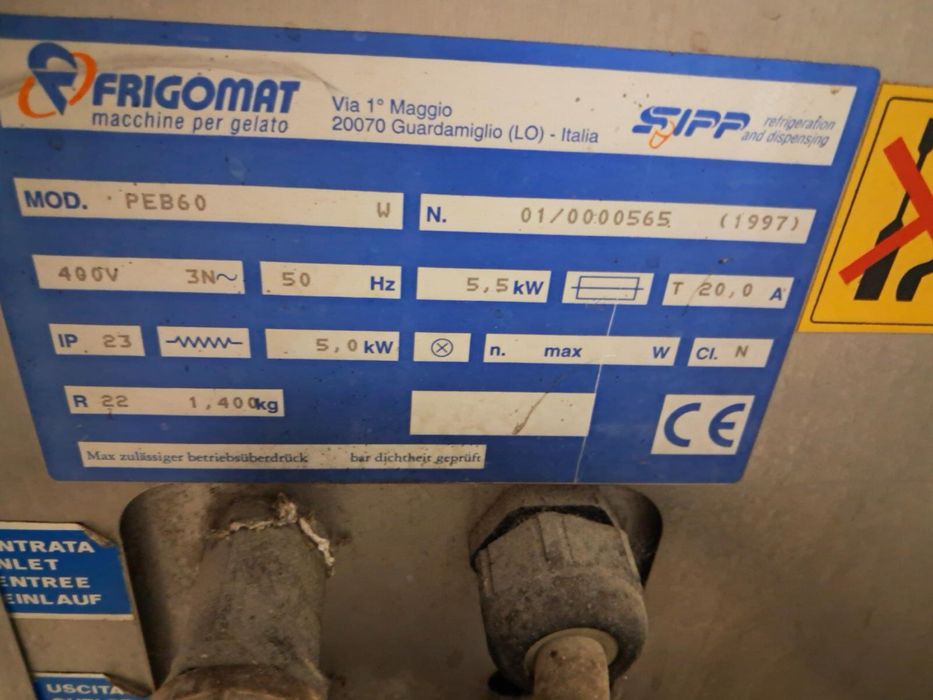 Pasteryzator do lodów frigomat peb 60