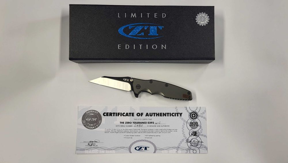 Nóż Zero Tolerance ZT0392WC Limited Edition Factory Custom Rick Hinderer Wrocław