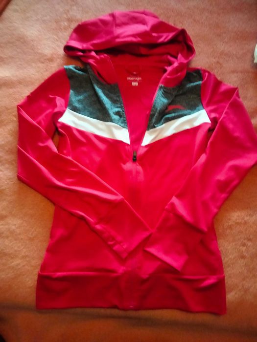 Casaco de treino vermelho tam S