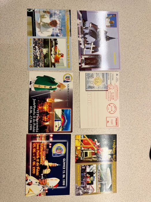 Kartki pocztowe Jan Paweł II - komplet 51 sztuk