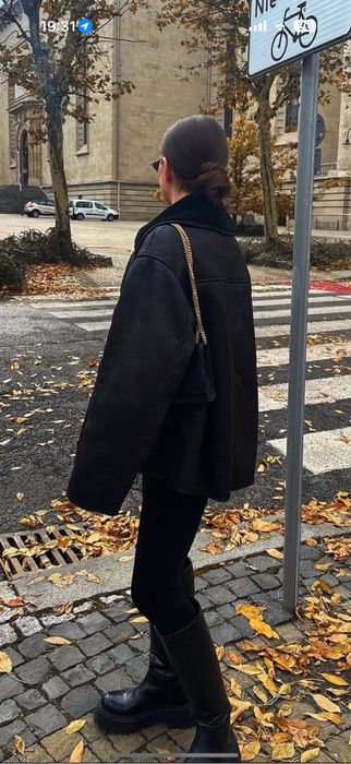 Zara дублянка куртка