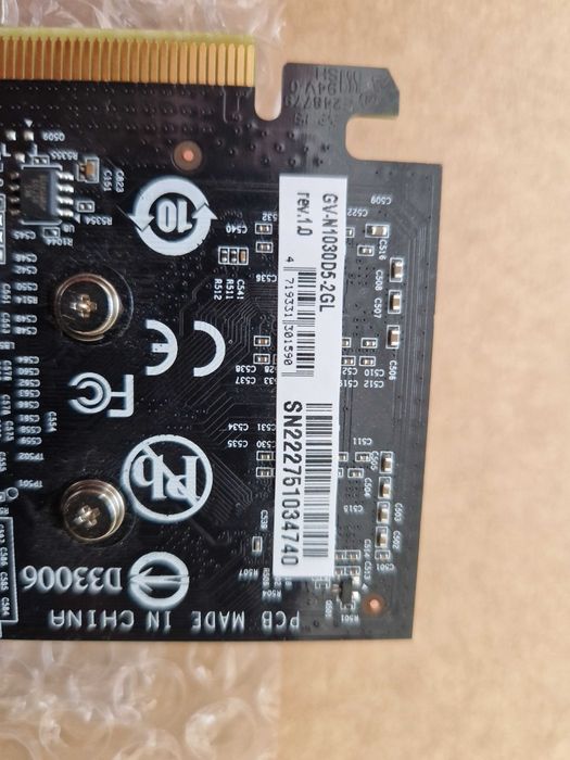 Karta Graficzna GIGABYTE GeForce GT 1030 2GB, kod: GV-N1030D5-2GL