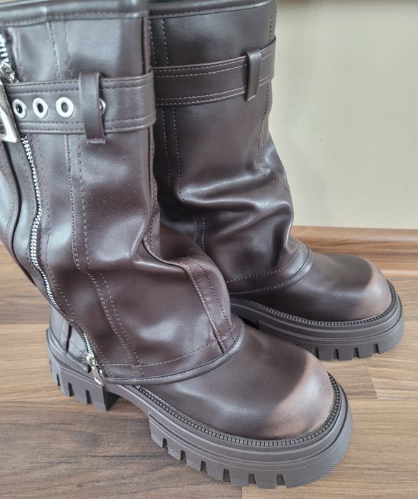 Buty botki damskie typu Biker r. 39
