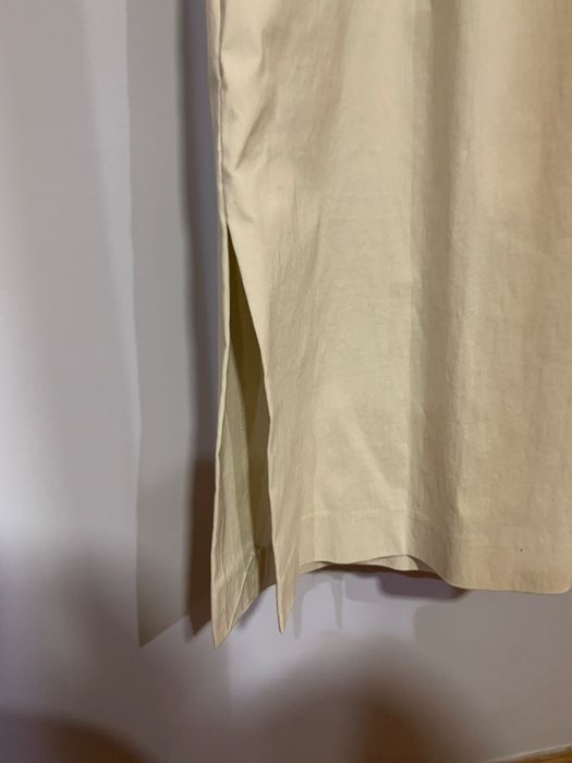 Vestido em seda beje marca zem basic novo