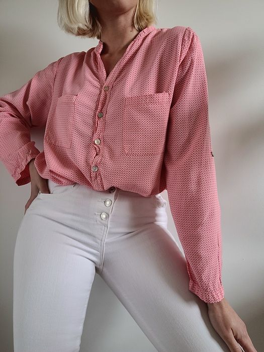 Różowa wzorzysta koszula oversize MAPP