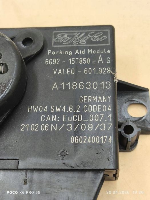 moduł pdc środek ford s-max 6g9215t850ag