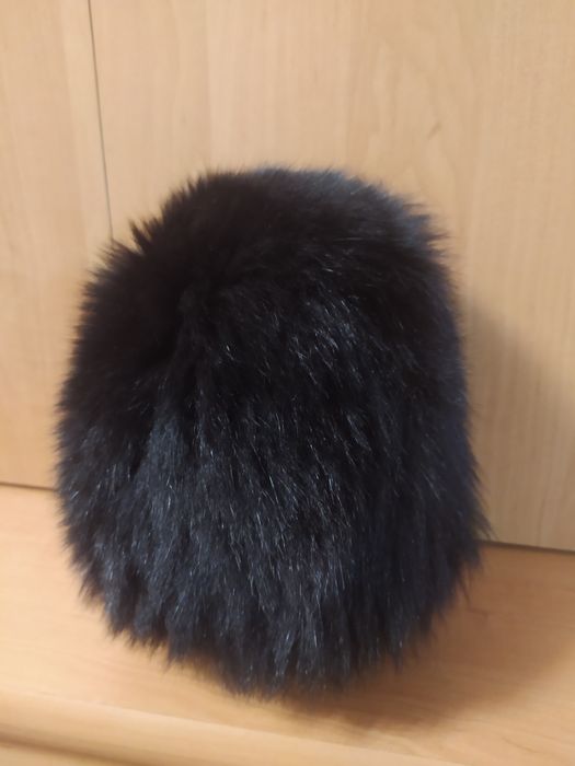 Женская меховая шапка натуральный песец