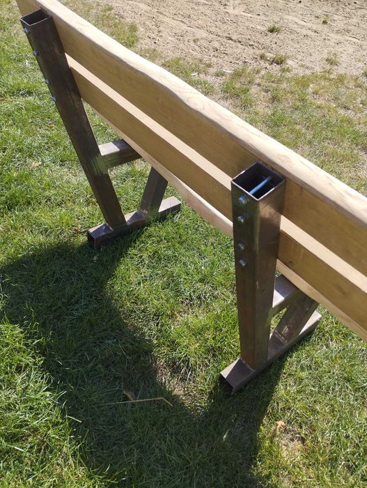 Ławka ogrodowa dębowa