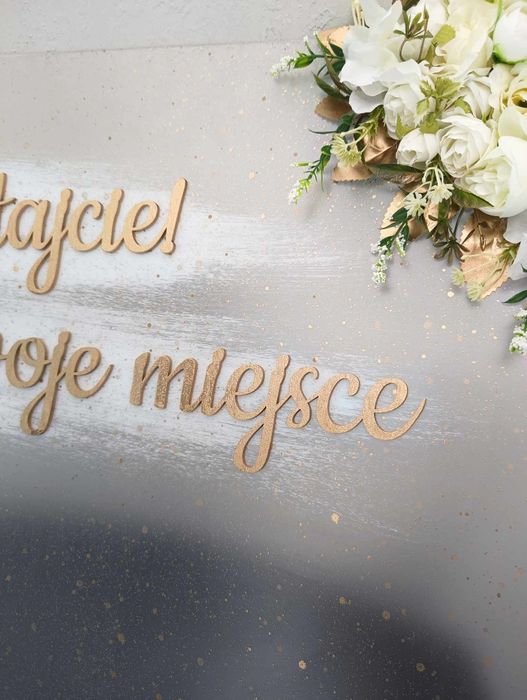 Plan stołów tablica ślubna