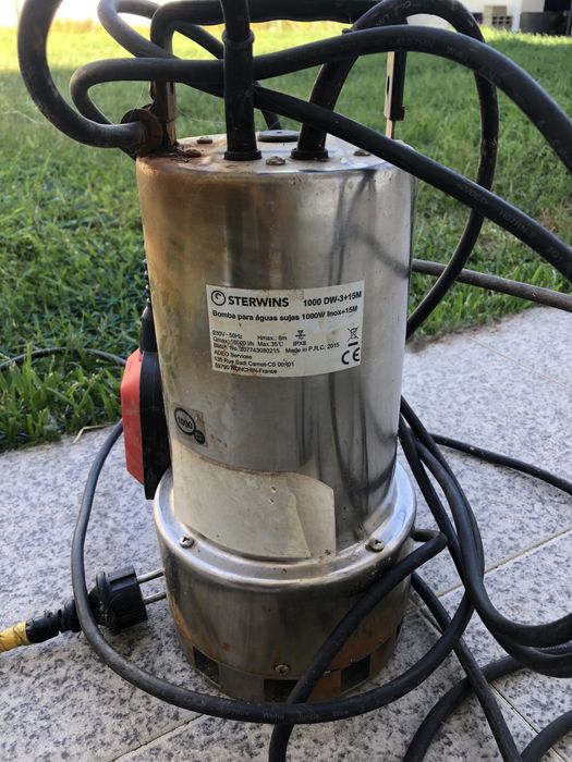 Bomba de águas sujas avariada