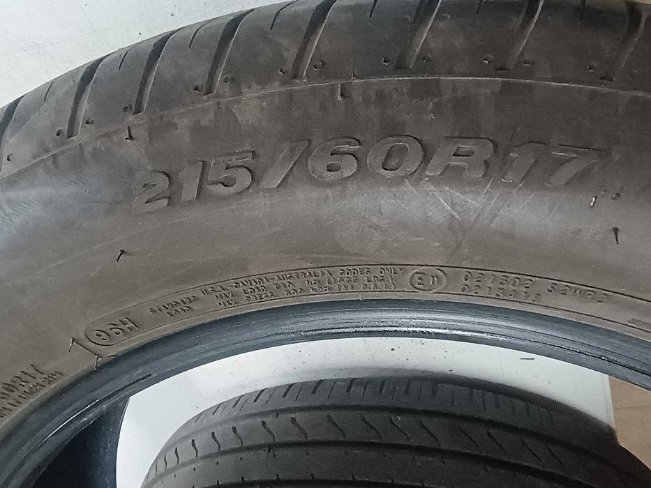 Letnie opony Cooper 215/60 R17 Para 2 sztuki Bieżnik 7mm 2017r.