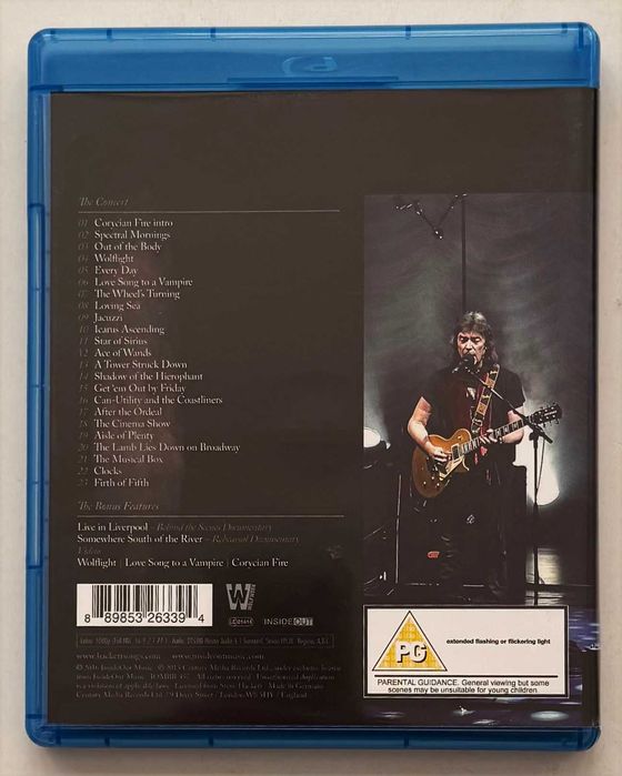 Blu-Ray_Steve Hackett – The Total Experience Live in Liverpool. Como novo.