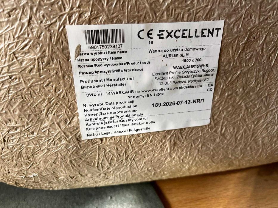 Wanna Excellent Aurum Slim 150x70