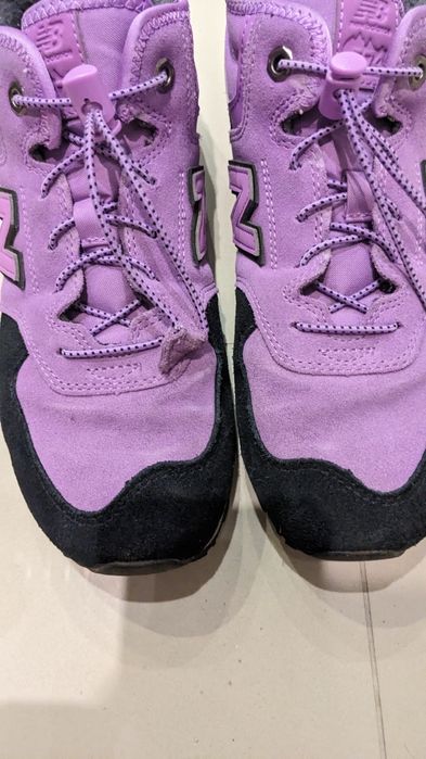 Fioletowe jesienne zimowe buty ocieplane new balance 40 damskie