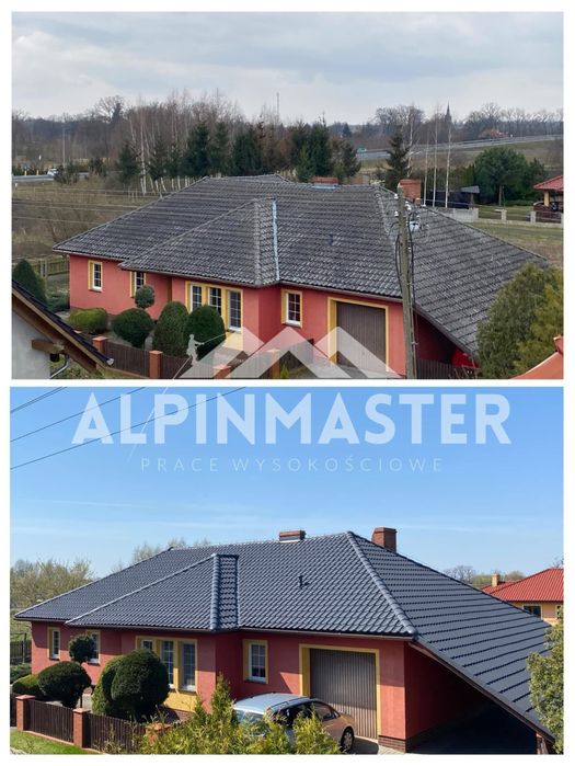 Mycie oraz malowanie dachów, elewacji, kostki brukowej, paneli