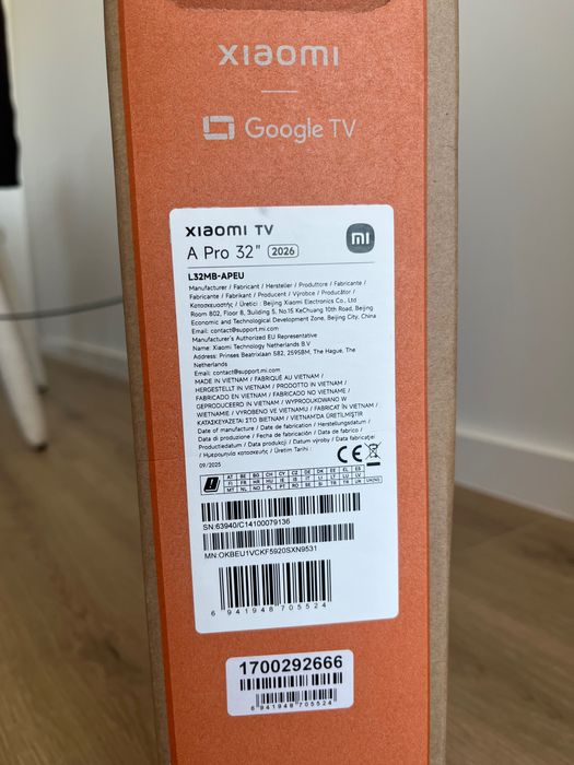 Xiaomi Smart TV QLED A Pro 2026 32” NOVA