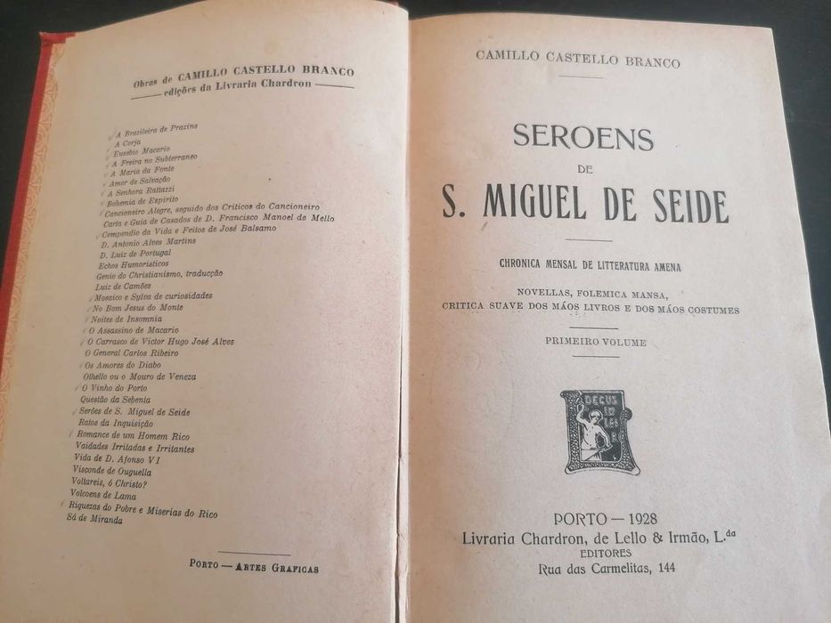 Camillo Castello Branco // Seroens de S. Miguel de Seide