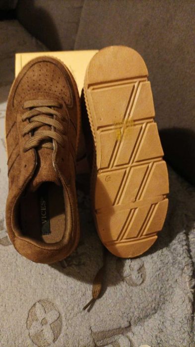 Nowe sneakersy damskie na grubej podeszwie czekoladowe