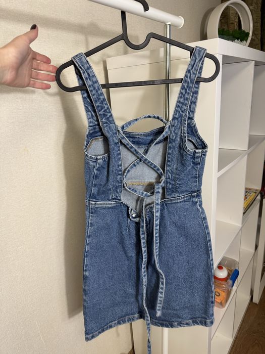 Джинсовий сарафан zara