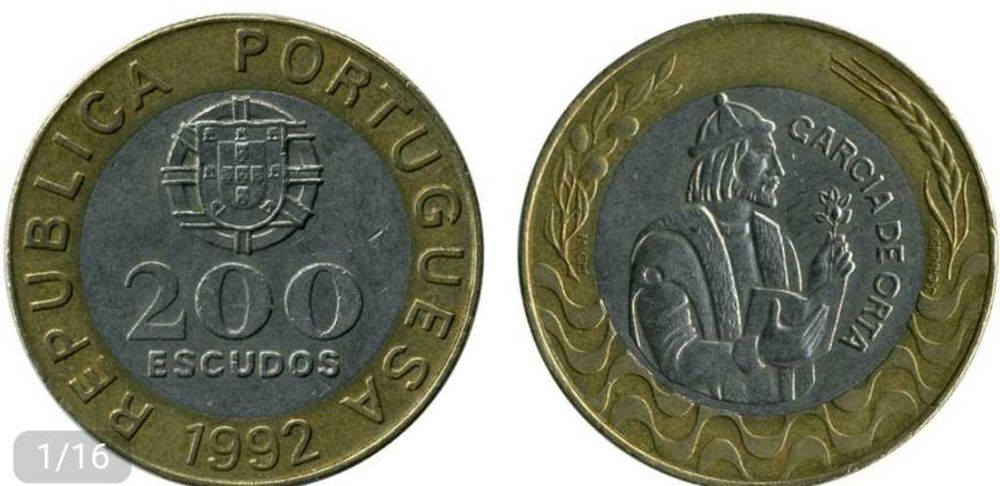 Moedas de 200$00 escudos