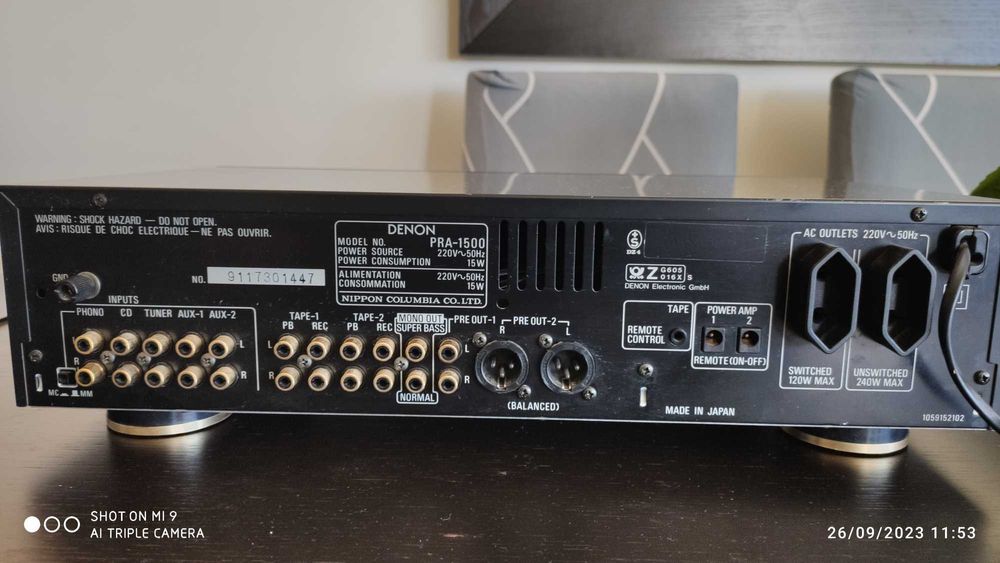Pré-amplificador Denon PRA 1500