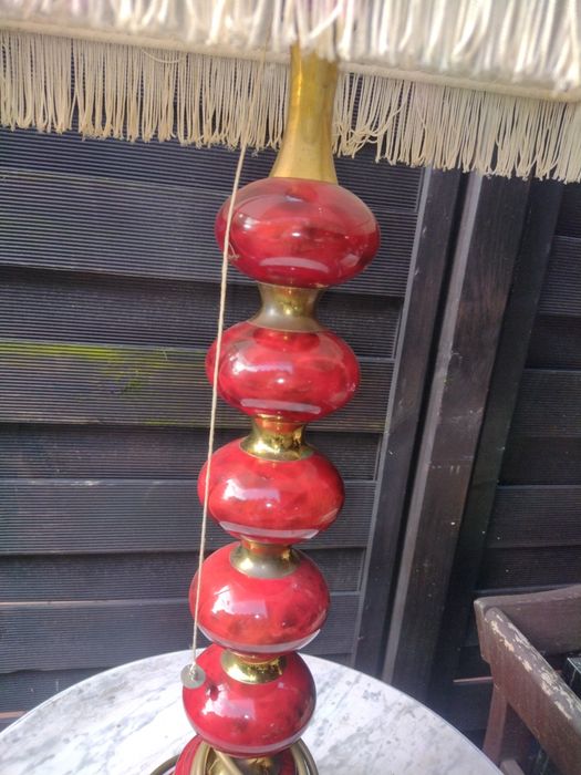 Stary zestaw lamp fat Lawa ceramika