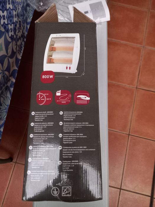 Aquecedor halogéneo, pequeno,