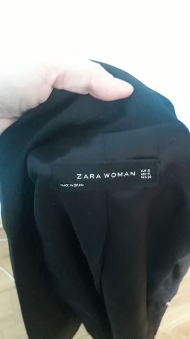 Zara Żakiet klasyczny ,taliowany z atłasowymi klapami roz.S