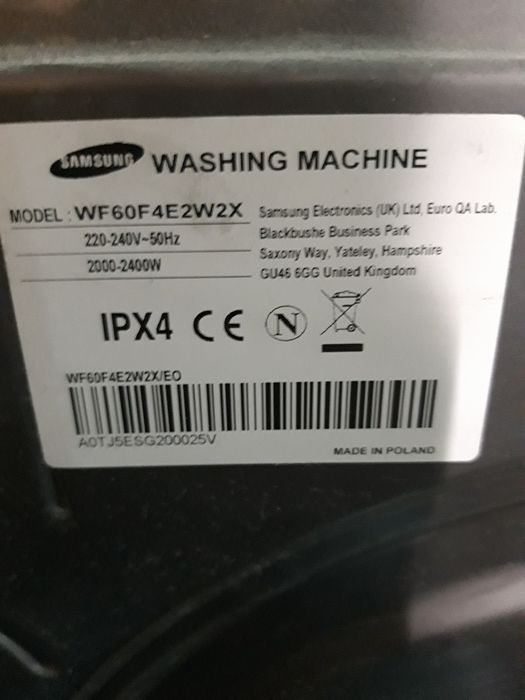 Obudowa programatora pralki Samsung Eco Bubble