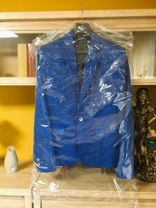 Modna niebieska marynarka od GSG&9 |SlimFit| Rozmiar L-XL