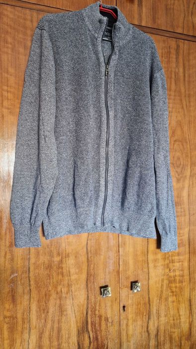 Casaco de malha cinza Homem, C&A, tamanho XXL