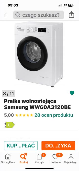 Sprzedam nowa pralke