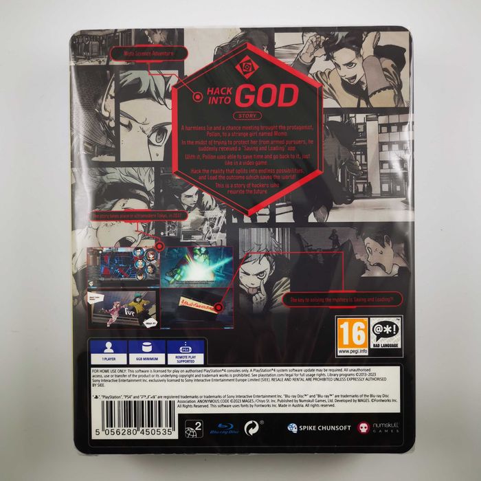 Anonymous Code Steelbook Launch Edition PS4