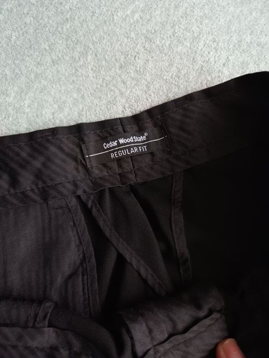 Męskie spodnie, eleganckie, kieszeń, regular