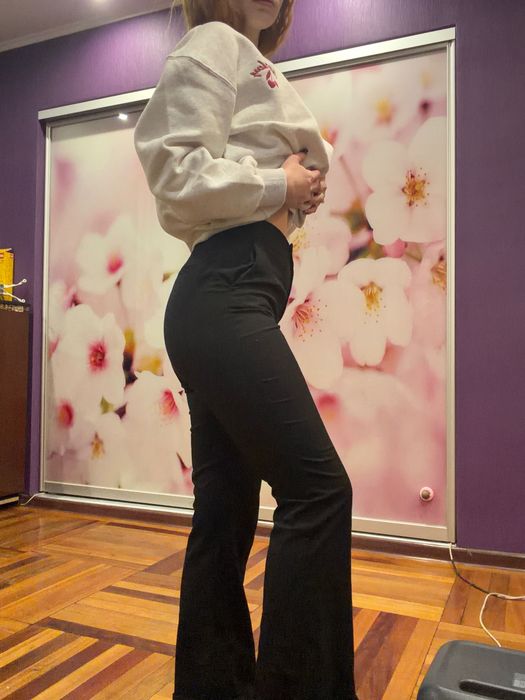 Брюки кльош h&m xs