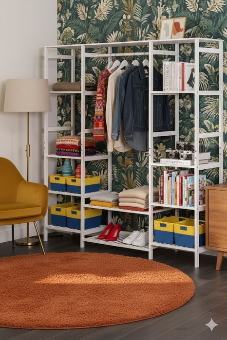 Armario aberto de bambu