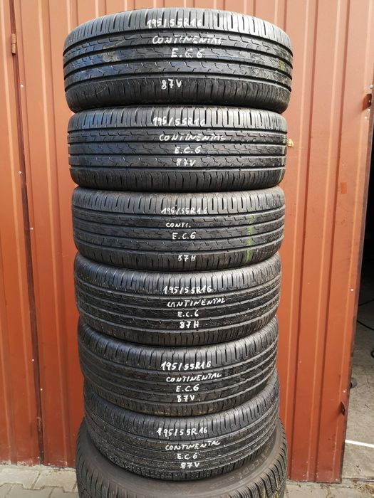 195/55 R16 87H i V - Continental Eco Contact 6 (7 sztuk)