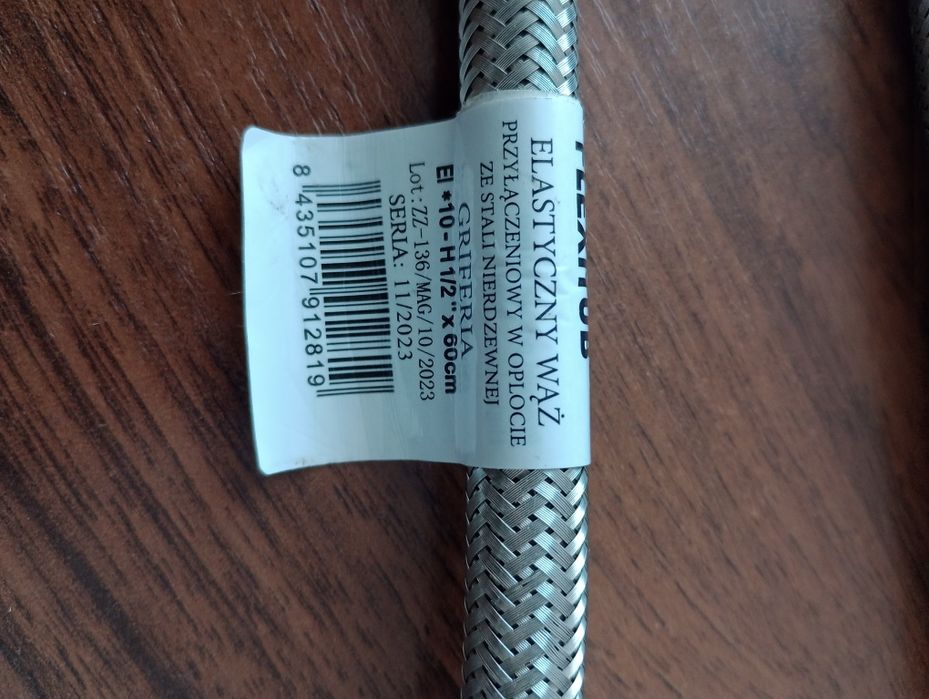 Wąż elastyczny do baterii dwie sztuki